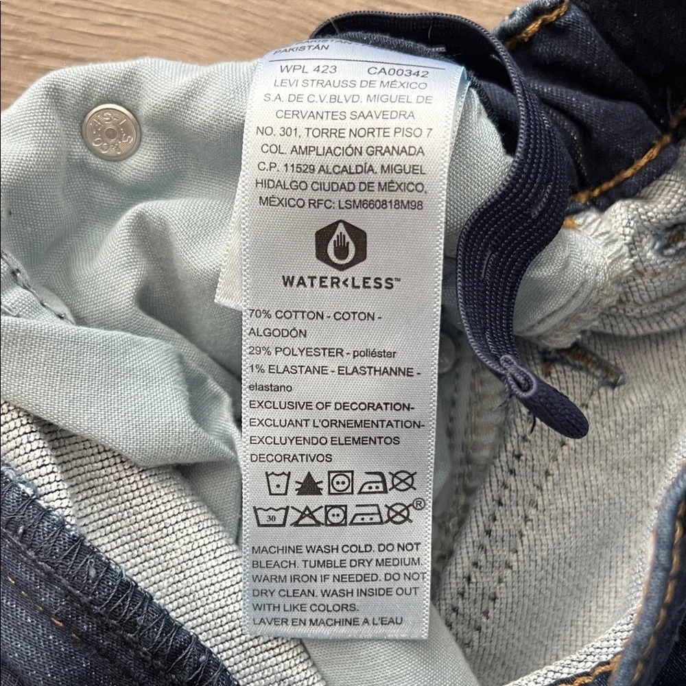 Denizen From Levi’s Boy’s Dark Blue Denim Jeans - Picture 3 of 4